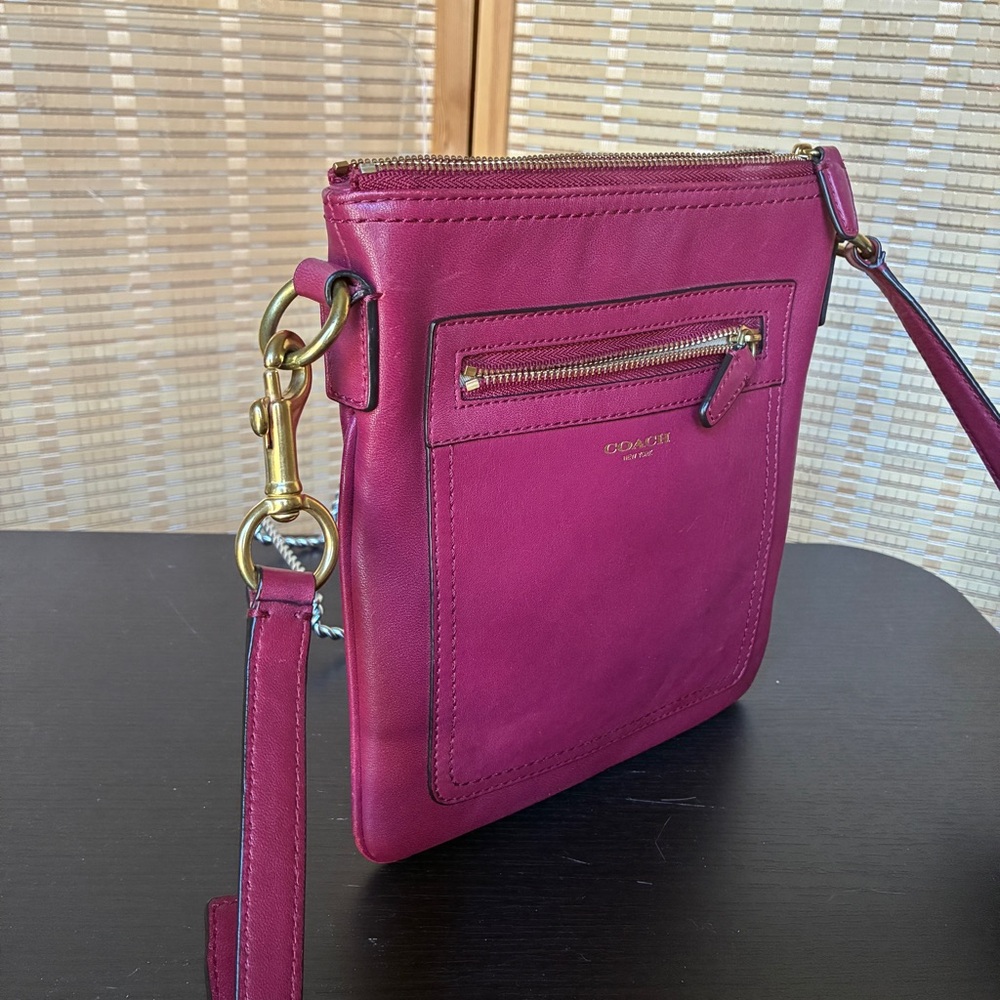 Coach Red Legacy Collection Crossbody Bag - Picture 8 of 9